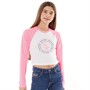 Juicy Couture Girls Raglan Colour Block T-Shirt Summer Neon Pink