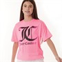 Juicy Couture Girls Oversized T-Shirt Hot Neon Pink