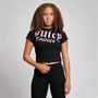 Juicy Couture Girls Lettuce Edge T-Shirt Black
