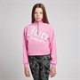 Juicy Couture Girls Quilted Panel Sweatshirt Fuchsia Pink