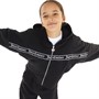 Juicy Couture Mädchen Children Tape Batwing Kapuzenpullover Schwarz