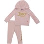 Juicy Couture Infant Heart Velour And Legging Tracksuit Set Almond Blossom