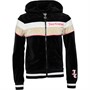 Juicy Couture Mädchen Velour Block Kapuzenpullover Schwarz