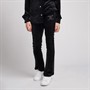 Juicy Couture Girls Luxe Ombre Diamante Velour Bootcut Joggers Jet Black