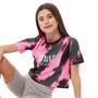 Juicy Couture Girls Brush Boxy T-Shirt Summer Neon Pink