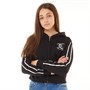 Juicy Couture Girls Stripe Cropped Hoodie Black