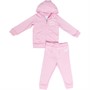 Juicy Couture Girls Heart Pocket Hoodie And Joggers Tracksuit Set Pink Lavender