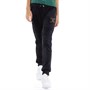 Juicy Couture Girls Luxe Diamante Velour Slim Joggers Jet Black