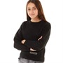 Juicy Couture Girls Boxy Fit Lurex Crew Jumper Black