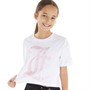 Juicy Couture Girls Tonal Length Boxy T-Shirt Bright White