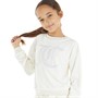 Juicy Couture Girls Diamante Velour Sweatshirt Vanilla Ice