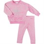 Juicy Couture Girls Star Glitter Sweatshirt And Leggings Set Fuchsia Pink