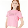 Juicy Couture Girls Luxe Ombre Diamante Boxy T-Shirt Fuchsia Pink