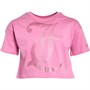 Juicy Couture Girls Tonal Length Boxy T-Shirt Fuchsia Pink
