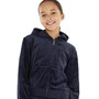 Juicy Couture Girls Tonal Embro Velour Hoodie Night Sky