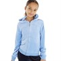 Juicy Couture Girls Tonal Velour Zip Thru Hoodie Della Robbia Blue