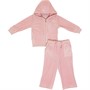 Juicy Couture Girls Velour Tracksuit Pink Nectar