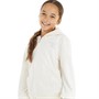 Juicy Couture Girls Diamante Velour Zip Thru Hoodie Vanilla Ice