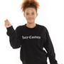 Juicy Couture Girls Flocked Balloon Sweatshirt Black