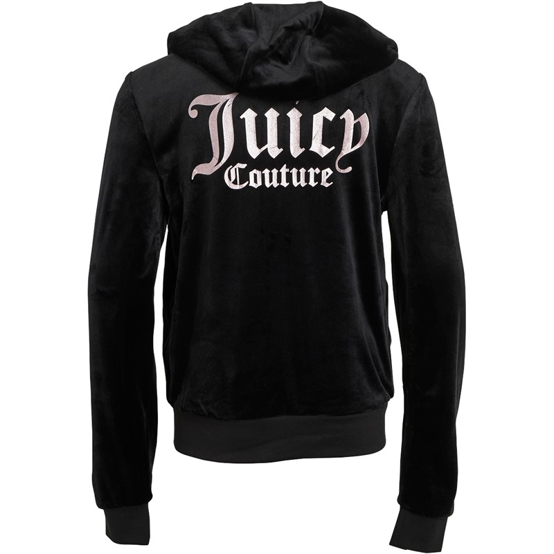 Juicy Couture Girls Velour Tracksuit Black