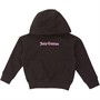 Juicy Couture Girls Quilted Oversize Hoodie Black