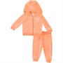 Juicy Couture Girls Velour Hoodie And Joggers Tracksuit Summer Neon Orange