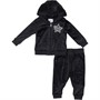 Juicy Couture Girls Star Glitter Velour Hoodie And Joggers Set Black