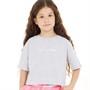 Juicy Couture Girls Boxy Crop T-Shirt Pearl Grey Marl