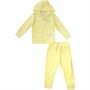 Juicy Couture Girls Velour Zip Thru Hoodie And Joggers Tracksuit Set Yellow Pear