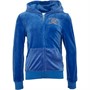 Juicy Couture Girls Diamante Velour Zip Thru Hoodie Surf The Web