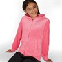 Juicy Couture Girls Diamante Velour Zip Thru Hoodie Summer Neon Pink