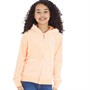 Juicy Couture Girls Diamante Velour Zip Thru Hoodie Beach Sand