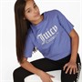 Juicy Couture Girls Oversized Boxy T-Shirt Baja Blue