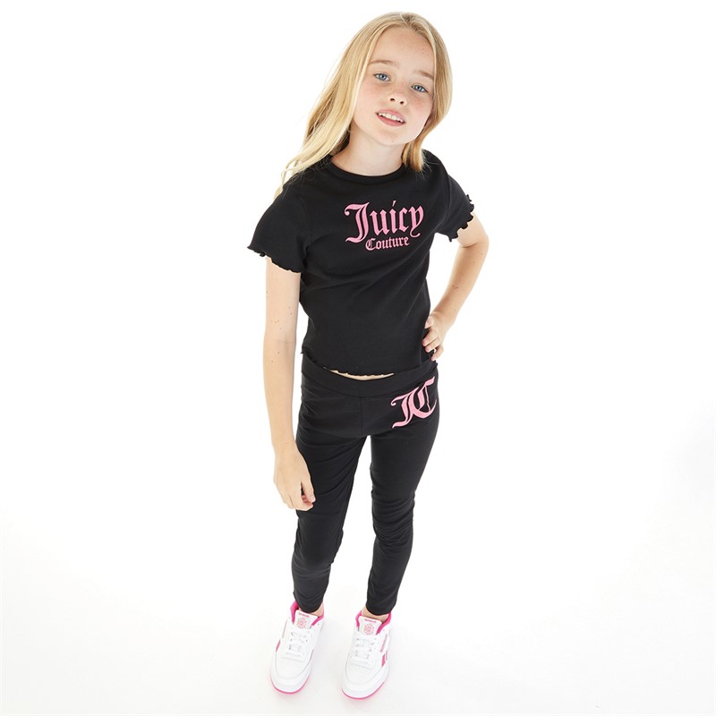 Juicy Couture Girls Leggings Black