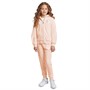 Juicy Couture Girls Velour Zip Thru Tracksuit Peach Fuzz