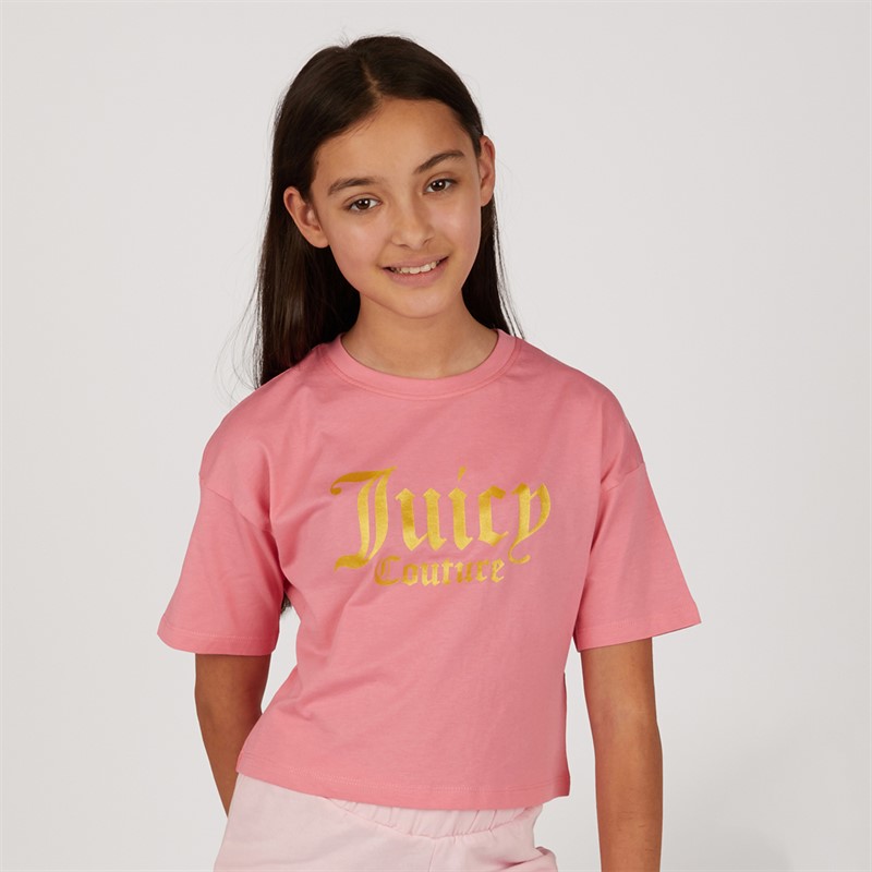 Buy Juicy Couture Girls Oversized Boxy T-Shirt Pink