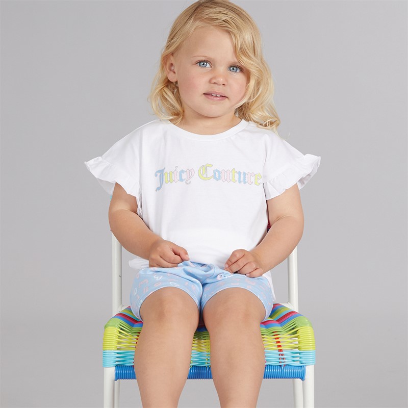 Juicy Couture Piger Letter Frill Sæt Blå