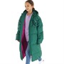 Juicy Couture Girls Longline Puffa Coat Trekking Green