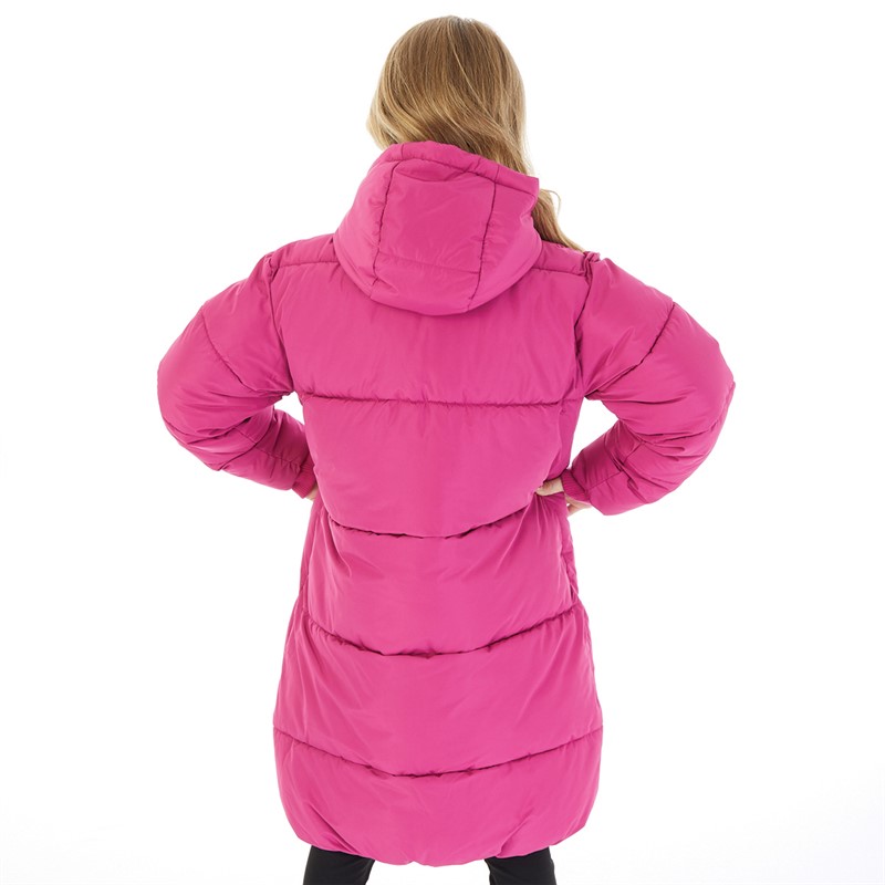 Juicy Couture Mädchen Langarm Daunenjacke Festival Fuchsia