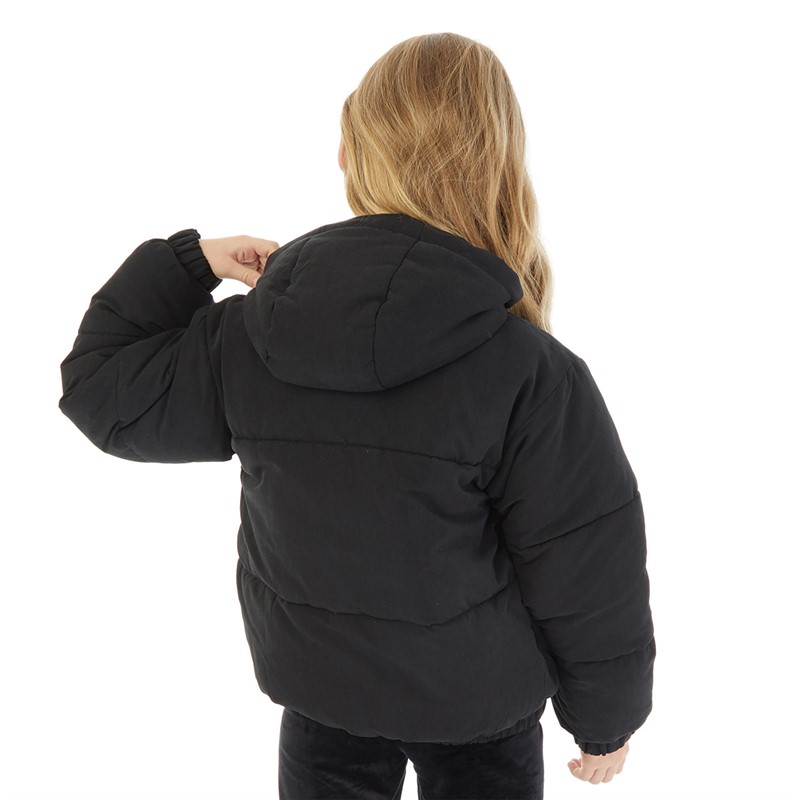 Juicy Couture Girls Short Baffle Jacket Black