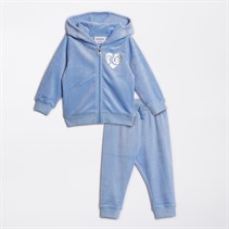 Juicy Couture Ensemble en velours bébé Fille Bleu Della Robbia