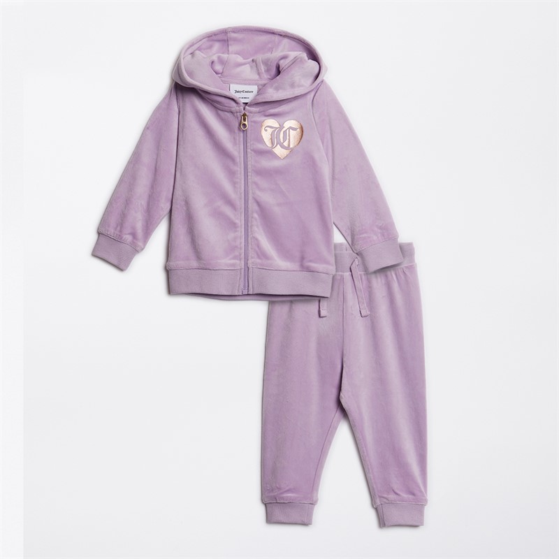 Buy Juicy Couture Baby Girls Velour Tracksuit Lavenula