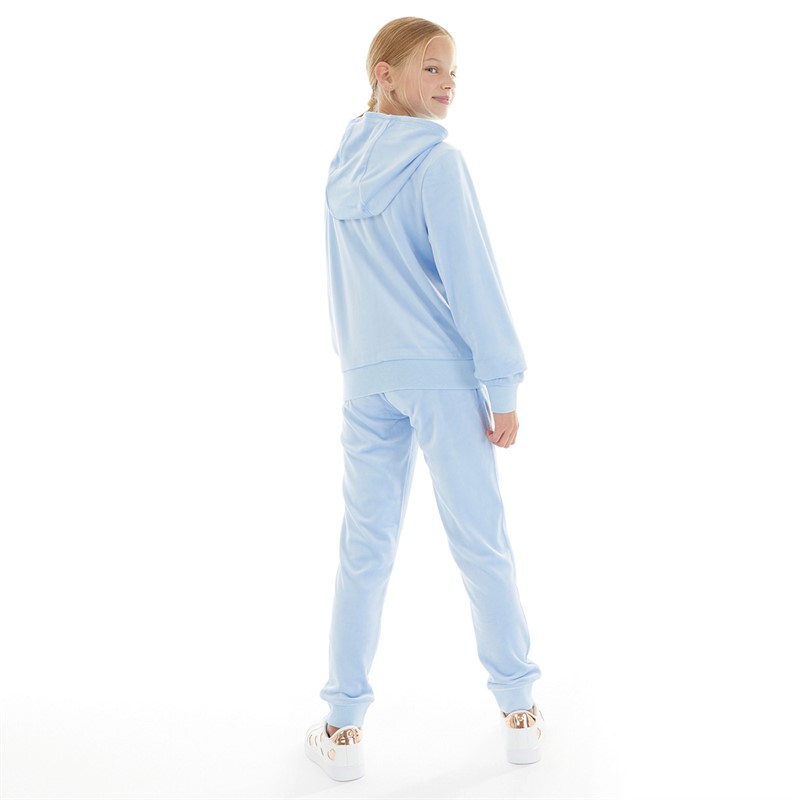 Juicy Couture Girls Velour Tracksuit Della Robbia Blue