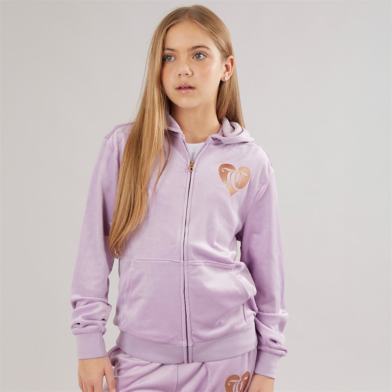 Juicy Couture Girls Velour Tracksuit Lavenula