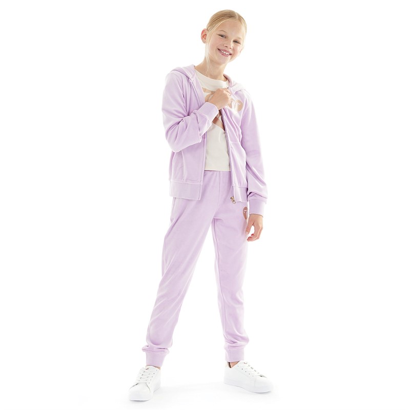 Juicy Couture Girls Velour Tracksuit Lavenula