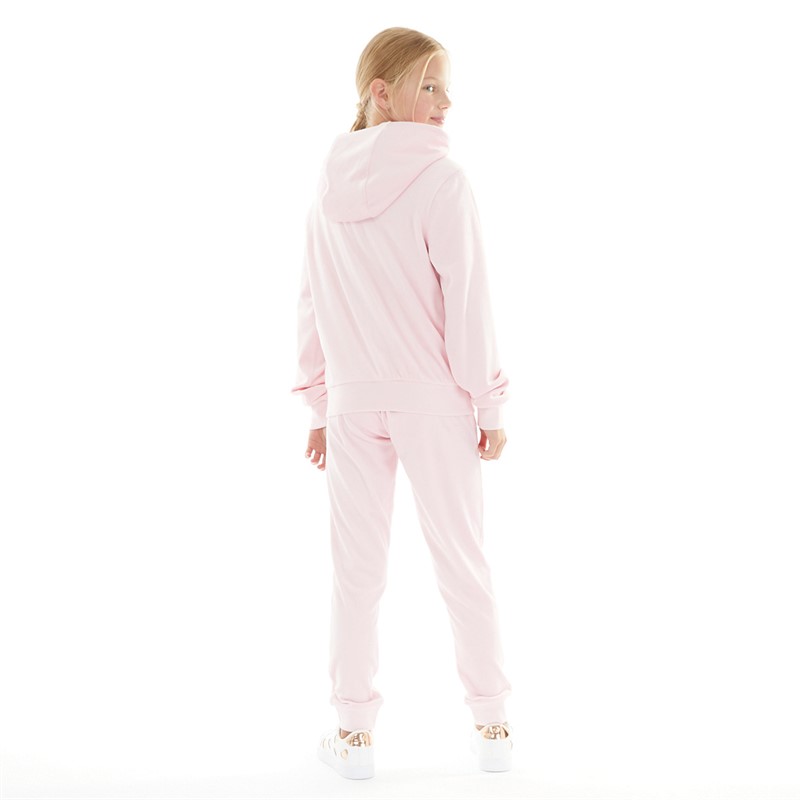 Juicy Couture Girls Velour Heart Logo Tracksuit Almond Blossom