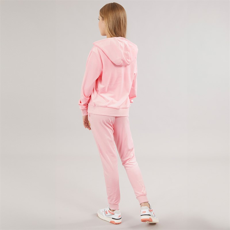 Ensemble Jogging Fille Velours Happy Cherry - Sweat à Capuche Zippé & Pantalon - Tenue De Sport Automne/Hiver 5-13 Ans