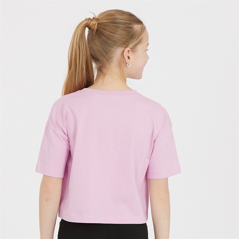 Juicy Couture Girls Tonal Boxy T-Shirt Pink Lavender