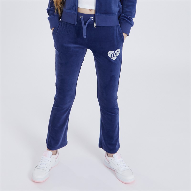 Juicy Couture Pantalons de Jogging Velour Fille Bleu - Taille 128-134