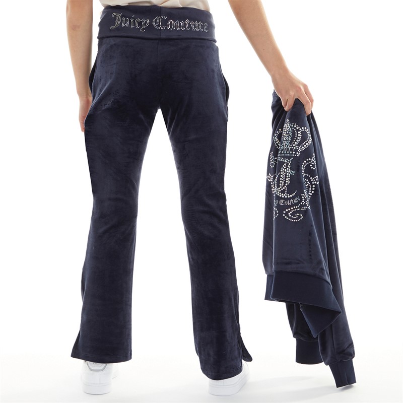 Juicy Couture Girls Deep Waistband Low Rise Joggers Night Sky